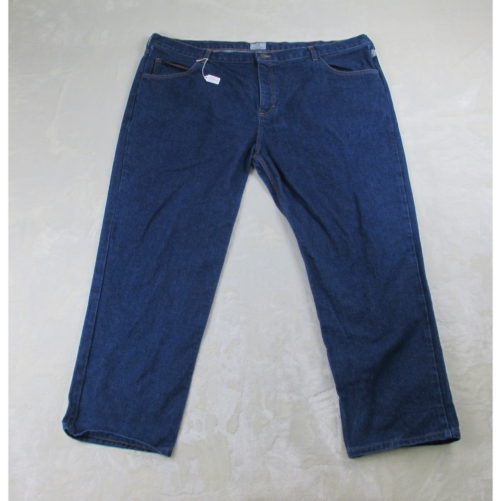 Tyndale FR Pants Mens 50 Blue Denim Jeans‎ Cotton Pockets HEMMED Rodeo 50X31*